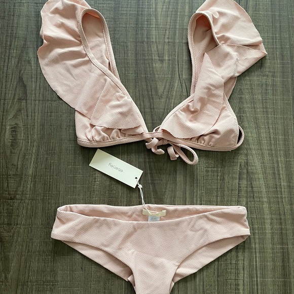 Eberjey Bikini Set. Size S, Cream - Picture 1 of 3